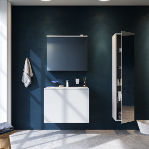 M70AMCX0801WG Зеркальный шкаф с LED-подсветкой 80 см цвет: белый глянец AM.PM Spirit 2.0