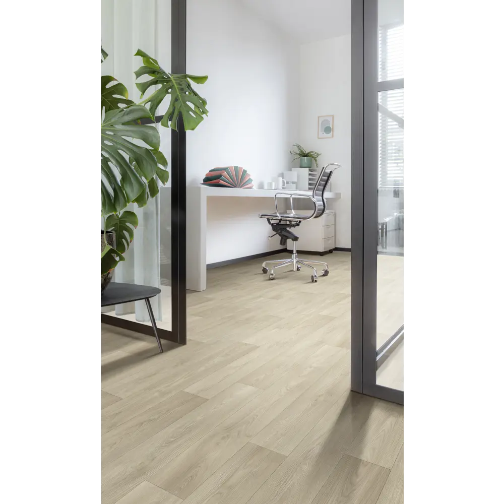 Полукоммерческий линолеум KREAFORTA «Арей» 32 класс 3 м - бежевый под дерево 89436087 STLM-1581371 - Вид №5