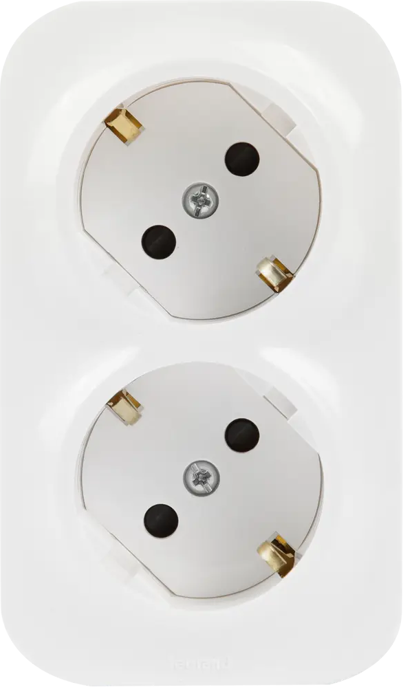 Legrand Quteo - двойная розетка с защитными шторками для открытого монтажа 84793455
