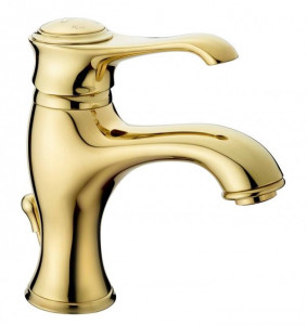 6003OR Смеситель Tiffany с донным клапаном для раковины, цвет золото