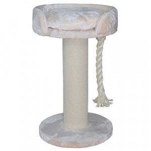 ПР0040424 Когтеточка для кошек Столб с лежанкой и канатом 60х60х100см D=20см Foxie