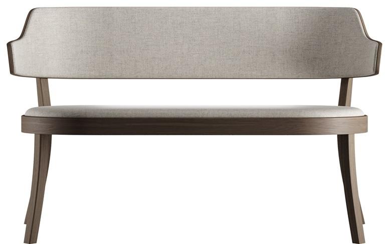 horgenglarus Скамья из массива дерева со спинкой Seley 17-423  - Вид №6