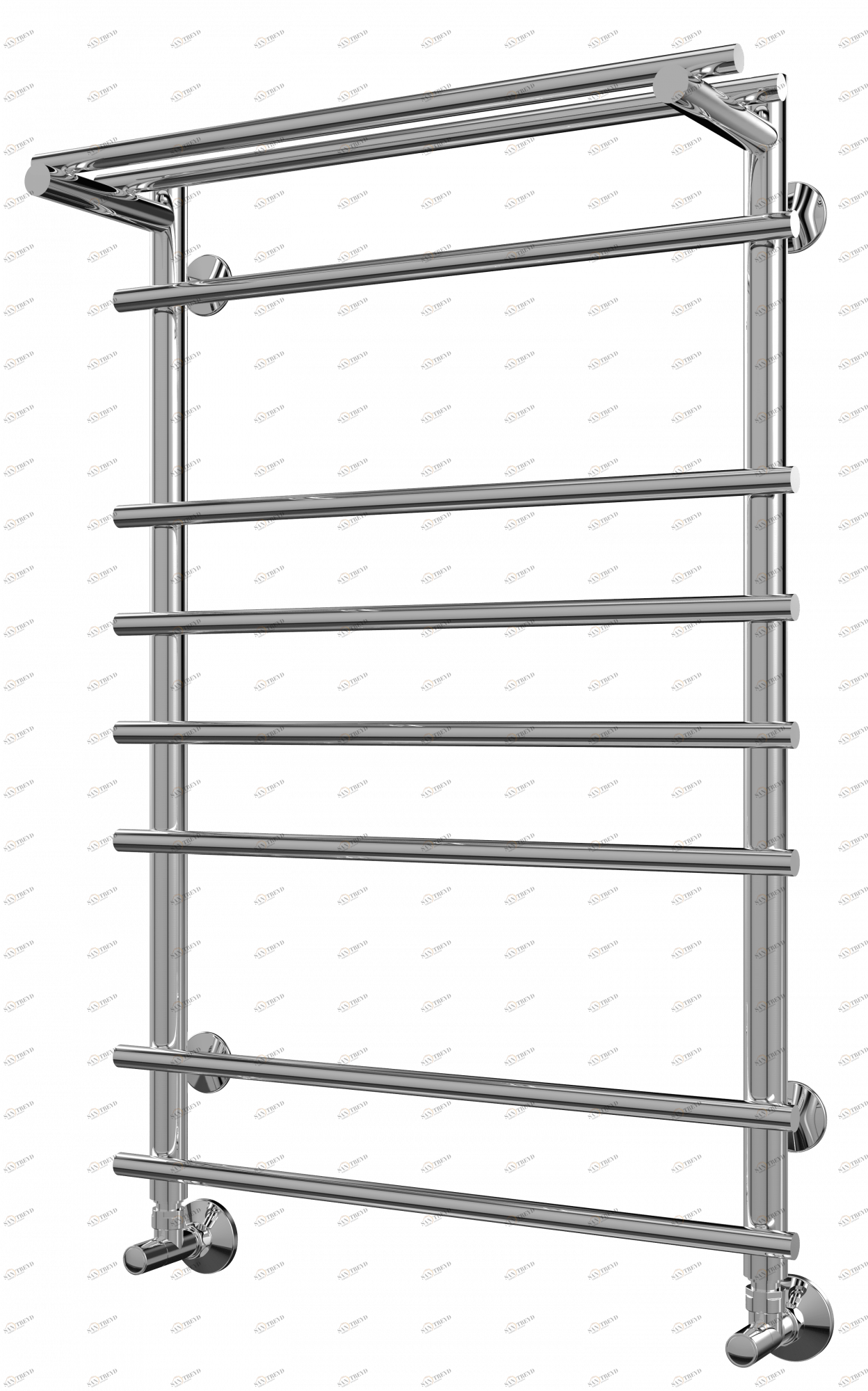 4670030723246 СТАНДАРТ Ватра с полкой П8 500х796 (2+4+2) Полотенцесушитель TERMINUS Нержавеющая сталь
