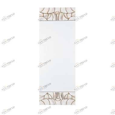 Зеркало прямоугольное настенное бежевое Caen - центральный элемент PUSHA ДИЗАЙНЕРСКИЕ 062508 Бежевый 