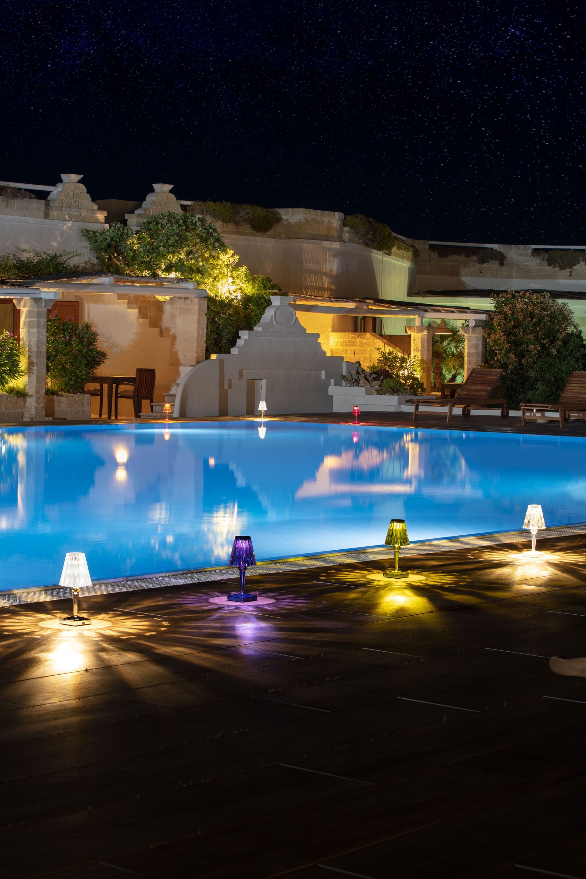 Светодиодная настольная лампа из инженерного пластика с батарейным питанием Kartell BATTERY ARCH-00018992 - Вид №14