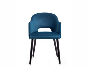 Тканевый стул с подлокотниками