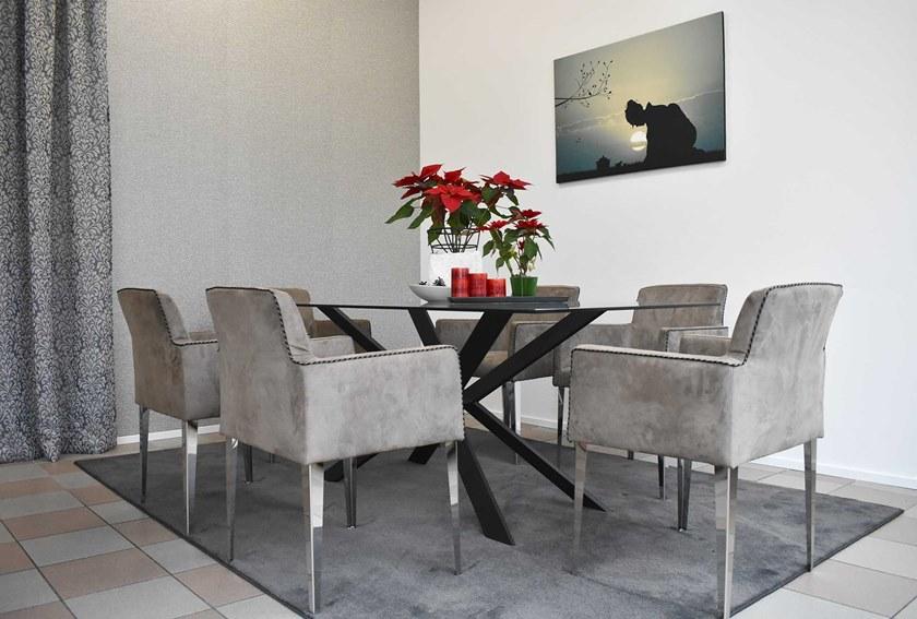 ART CASA Стул из мягкой ткани с подлокотниками  S-erin  - Вид №1