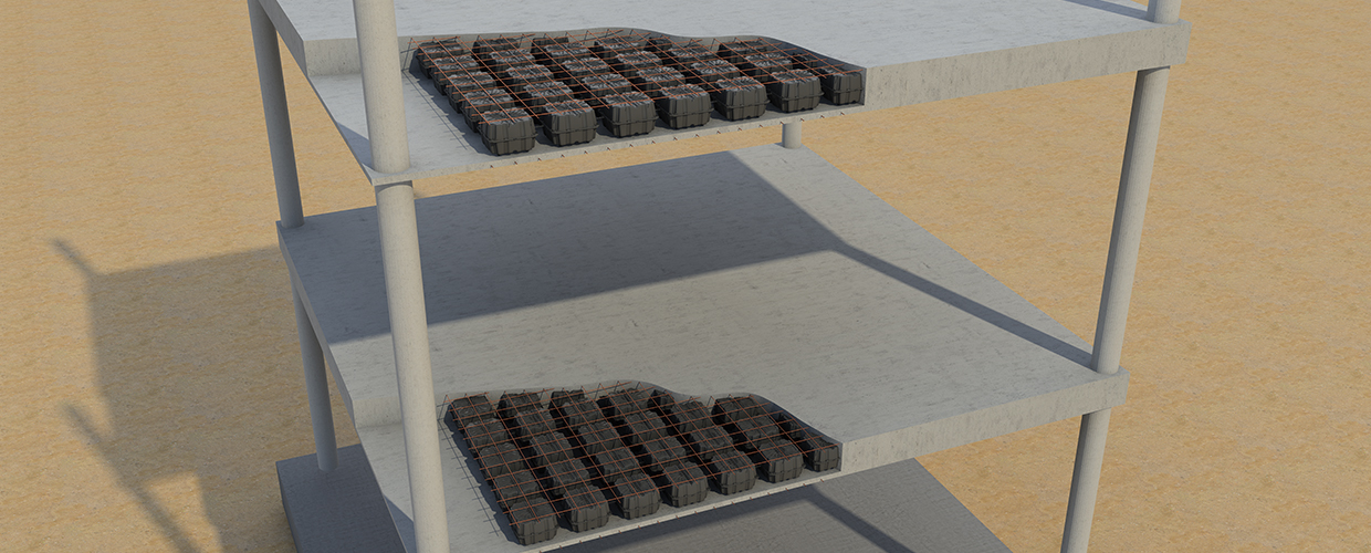 New Nautilus Опалубка для возведения легкобетонных двунаправленных плит Geoplast  - Вид №2