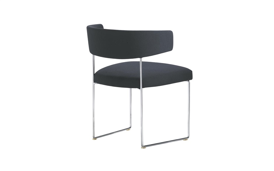 102469 Стул черный металлические ножки Andreu World Tauro - Вид №1