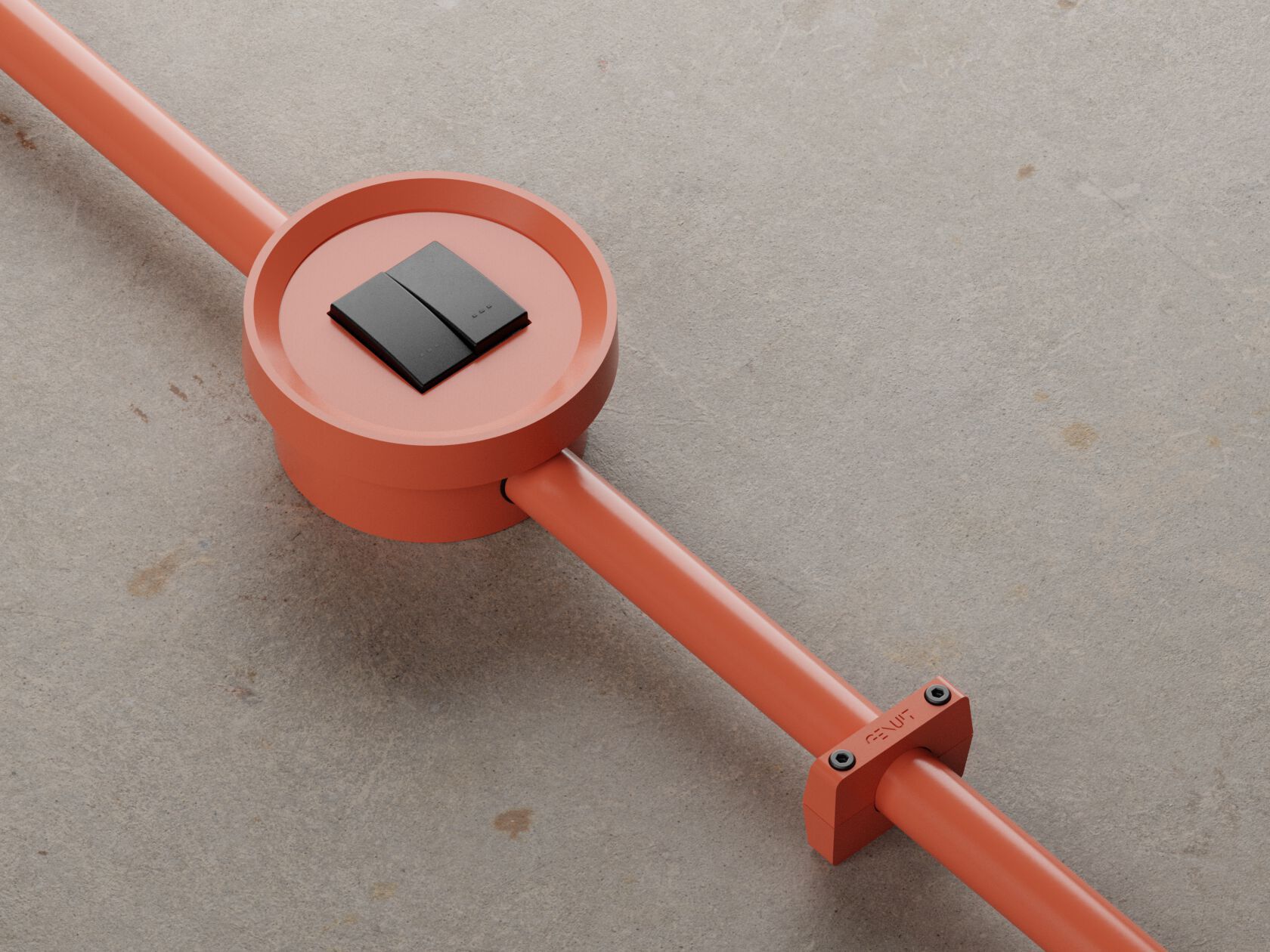 Окрашенная алюминиевая электрическая коробка Genuit цвет ARCH-00039649 - Вид №2