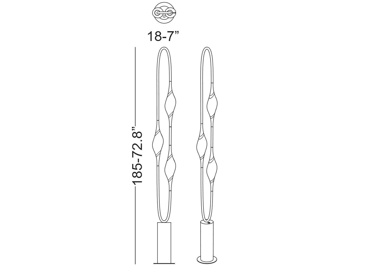 Светодиодный торшер ручной работы Il Pezzo Mancante кусок 12 ARCH-00023376 - Вид №18