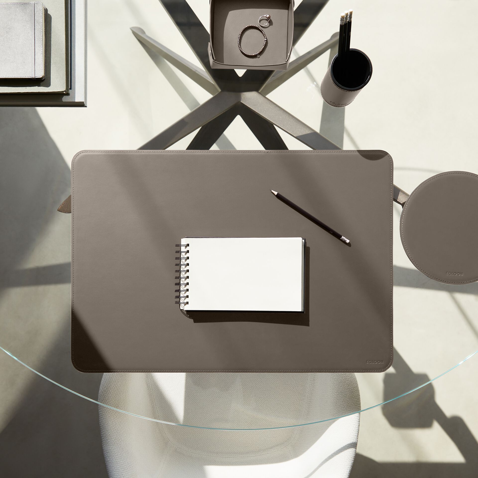 Регенерированный кожаный круглый коврик для мыши EGLOOH ATLANTE ARCH-00149473 - Вид №20