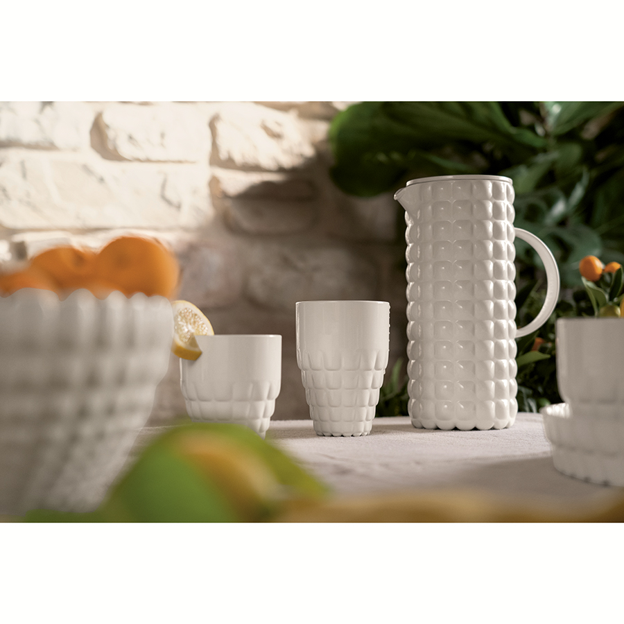 225600156 Кувшин с колбой для льда tiffany, 1,75 л, акрил, молочно-белый Guzzini  - Вид №1