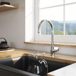 F8007S00 набор 2в1: смеситель для кухни с каналом для питьевой воды фильтр хром шт. AM.PM Like