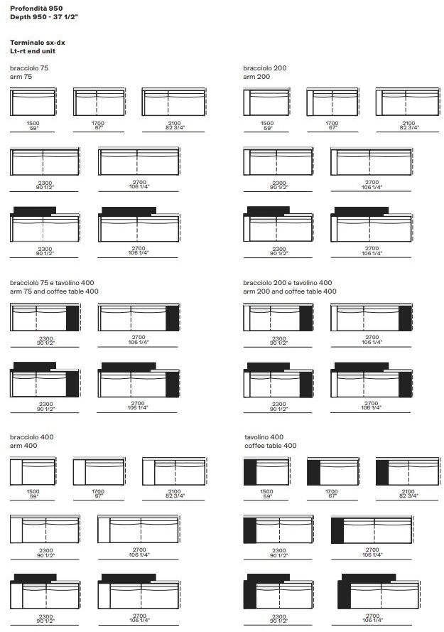 Poliform Мягкий угловой диван из ткани с шезлонгом Mondrian sun-id-1387269 - Вид №7