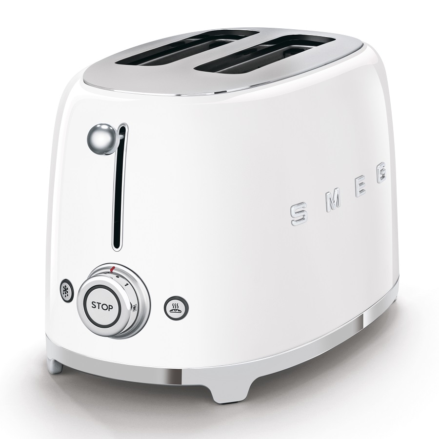 Тостер Smeg на 2 ломтика, белый TSF01WHEU - Вид №7