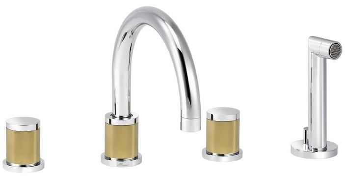 rvb Комплект для ванны с ручным душем на 4 отверстия Flamant docks 4080.--.70 - Вид №2