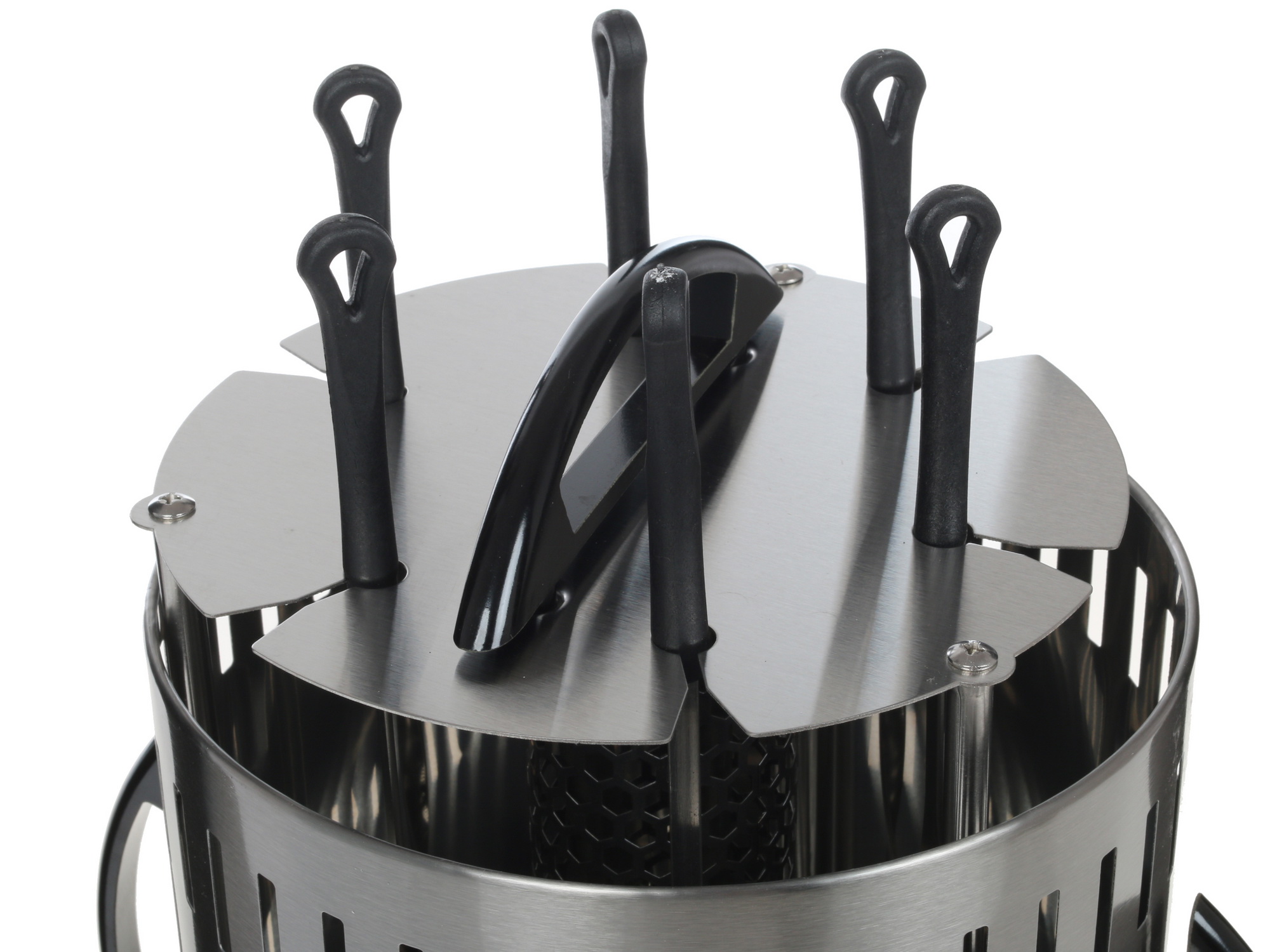 1158155 Электрошашлычница DEXP KBM-1000 серебристый STDN-0122738 - Вид №4