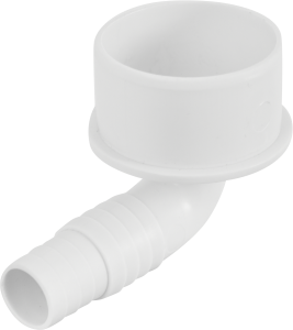 Г-образный адаптер для подключения слива ORIO белый ø50 мм 86198331