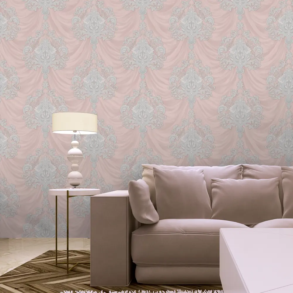 Обои флизелиновые Euro Decor Botticelli розовые 1.06 м 1157-07 82107819 STLM-2113532 - Вид №2