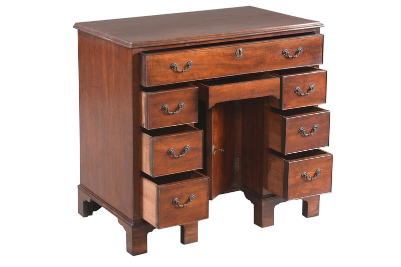 SOR27578 Стол из красного дерева с отверстием для колена ijlbrown  - Вид №2