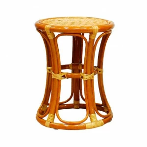 Табурет круглый из ротанга "Мираж-1" ЭКО ДИЗАЙН CLASSIC RATTAN 129559 Бежевый