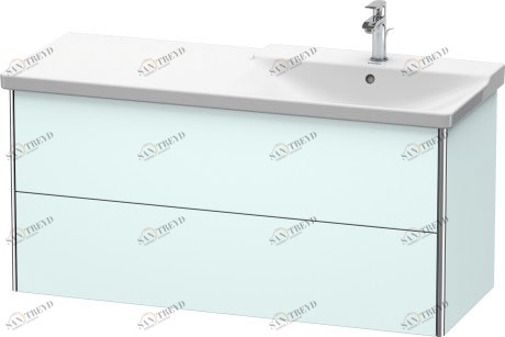XS418900909 XSquare Тумбочка подвесная Светло-голубой матовый декор Duravit