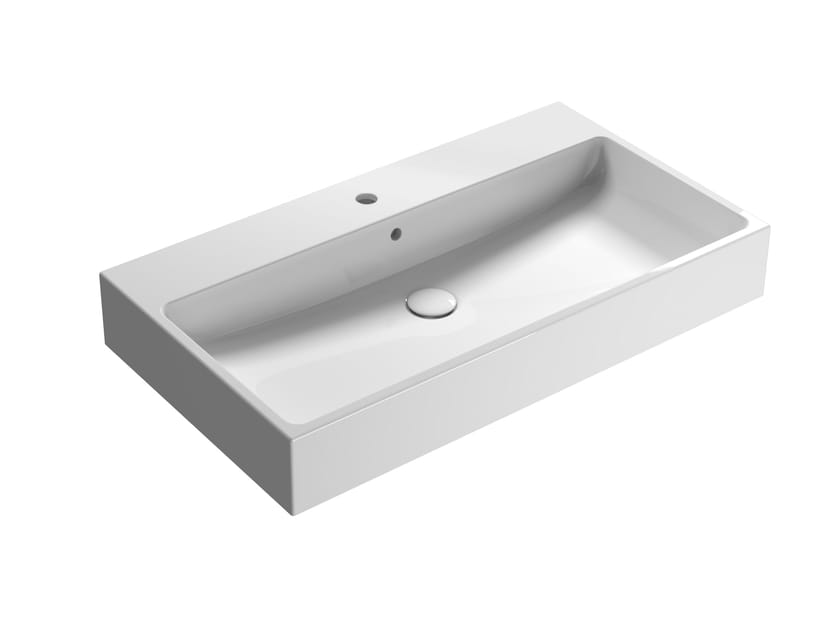 Одинарная керамическая раковина с переливом Ceramica Globo классика ARCH-00138359