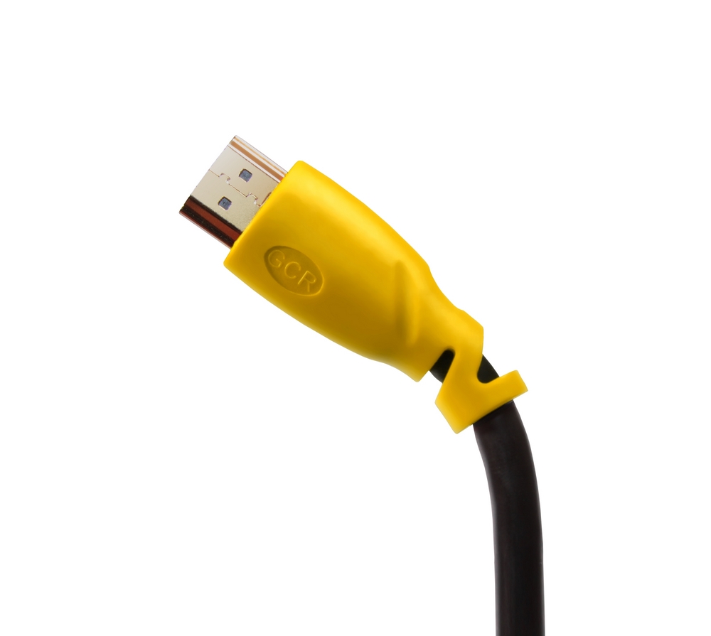 GCR-HM340-1.8m кабель 1.8m hdmi версия 1.4, черный, желтые коннекторы, od7.3mm, 30/30 awg, позолоченные контакты, ethernet 10.2 гбит/с, 3d, 4k , экран Greenconnect Santreyd  - Вид №1