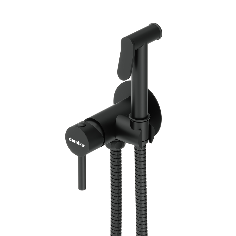 217000000 монтируемый в стену смеситель черный Damixa Option - Вид №1