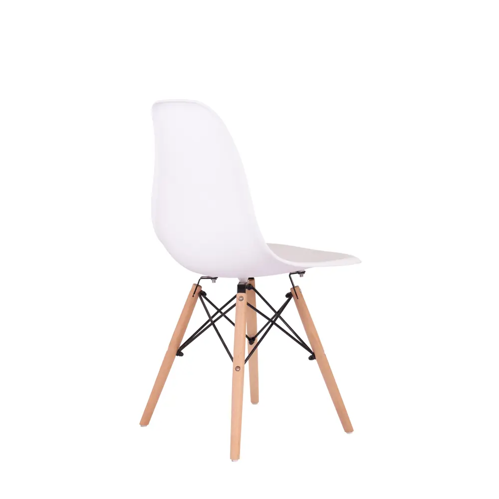 Стул Fitz STF-01-02 47x45x43 см ножки дерево/коричневый сиденье полипропилен цвет белый 87746731 STLM-2068475 Santreyd  - Вид №3