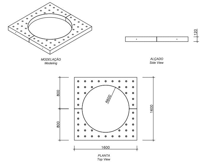 Бордюр для бетонных клумб amop основы ARCH-00058110 - Вид №2