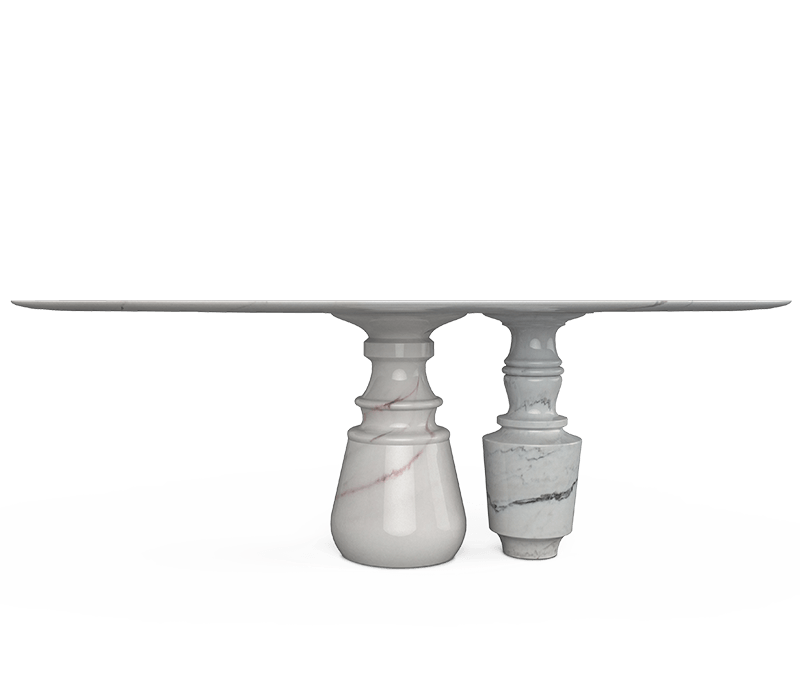 0-113 Овальный обеденный стол Pietra estremoz Boca Do Lobo  - Вид №6