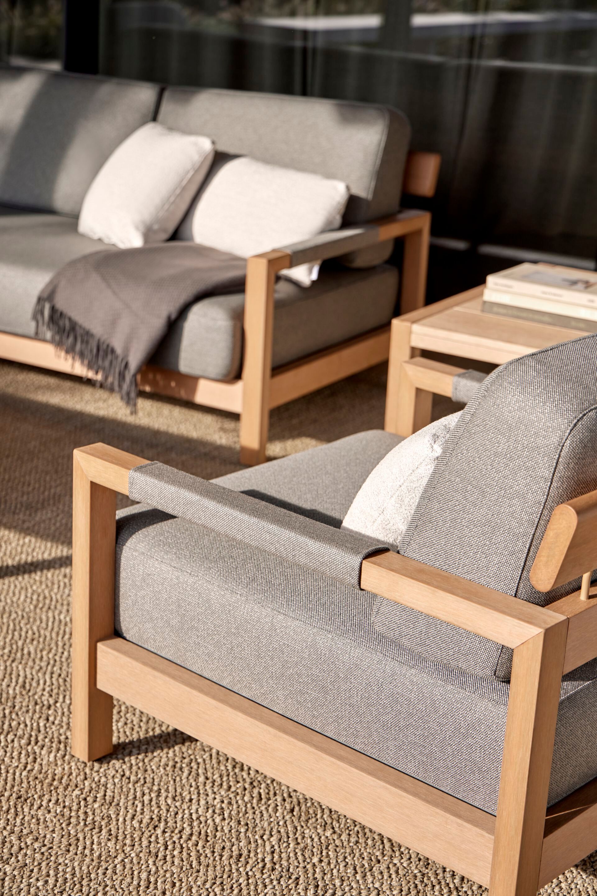 Тканевое садовое кресло с подлокотниками POINT Kubik ARCH-00132181 - Вид №3