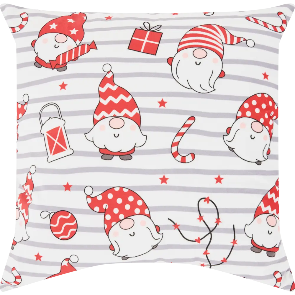 Подушка Seasons Candy Gnomes 40x40 см цвет белый 85435157 STLM-2115873 