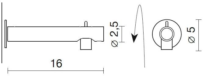 Martinelli Luce Настенный светильник из металла Colibrì 1406/ne Colibri - Вид №3