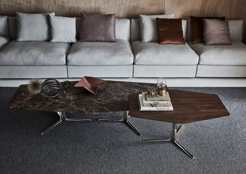 Flexform Журнальный столик из мрамора с подставкой 3 звезды Sveva sun-id-1370918 - Вид №4