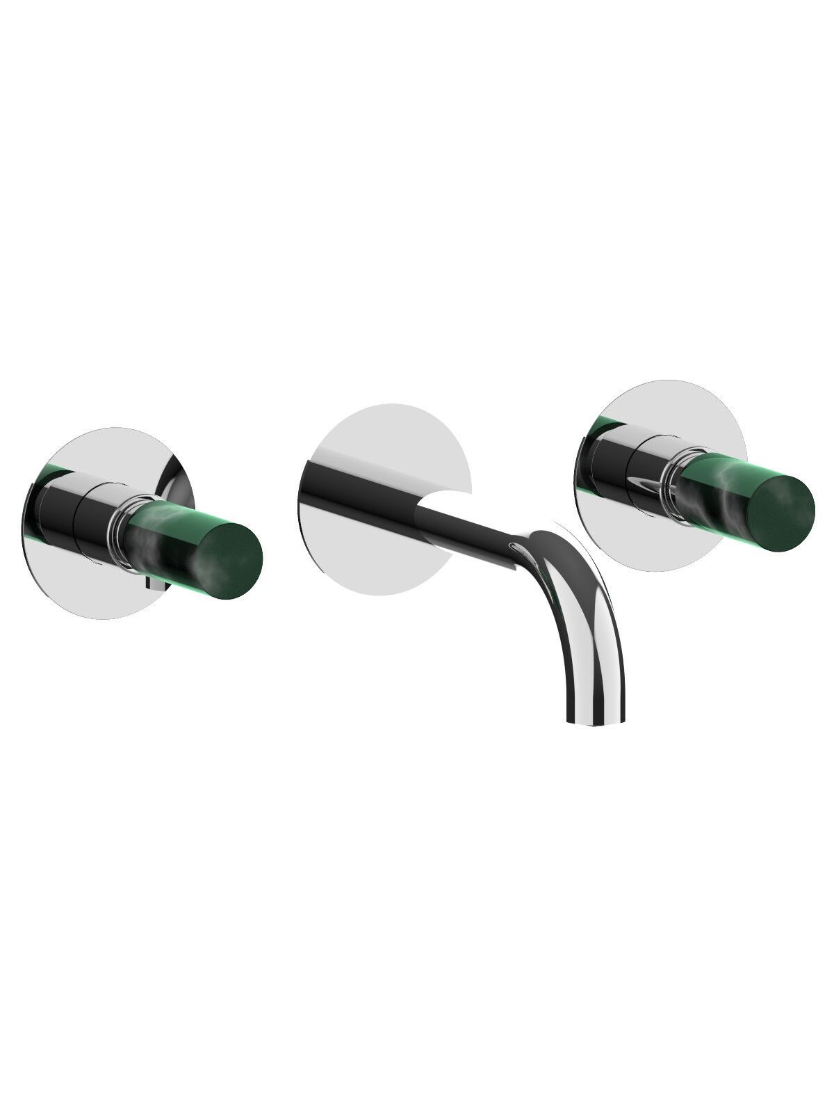 Настенный смеситель для раковины с 3 отверстиями без слива Rubinetterie Frattini Pepe XL ARCH-00037632 - Вид №15