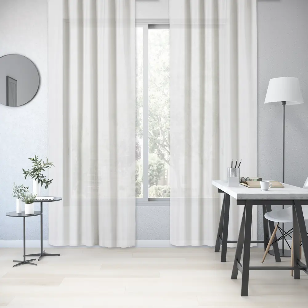 Тюль на ленте Inspire Bera 300x280 см цвет белый 89343256 STLM-2042456 