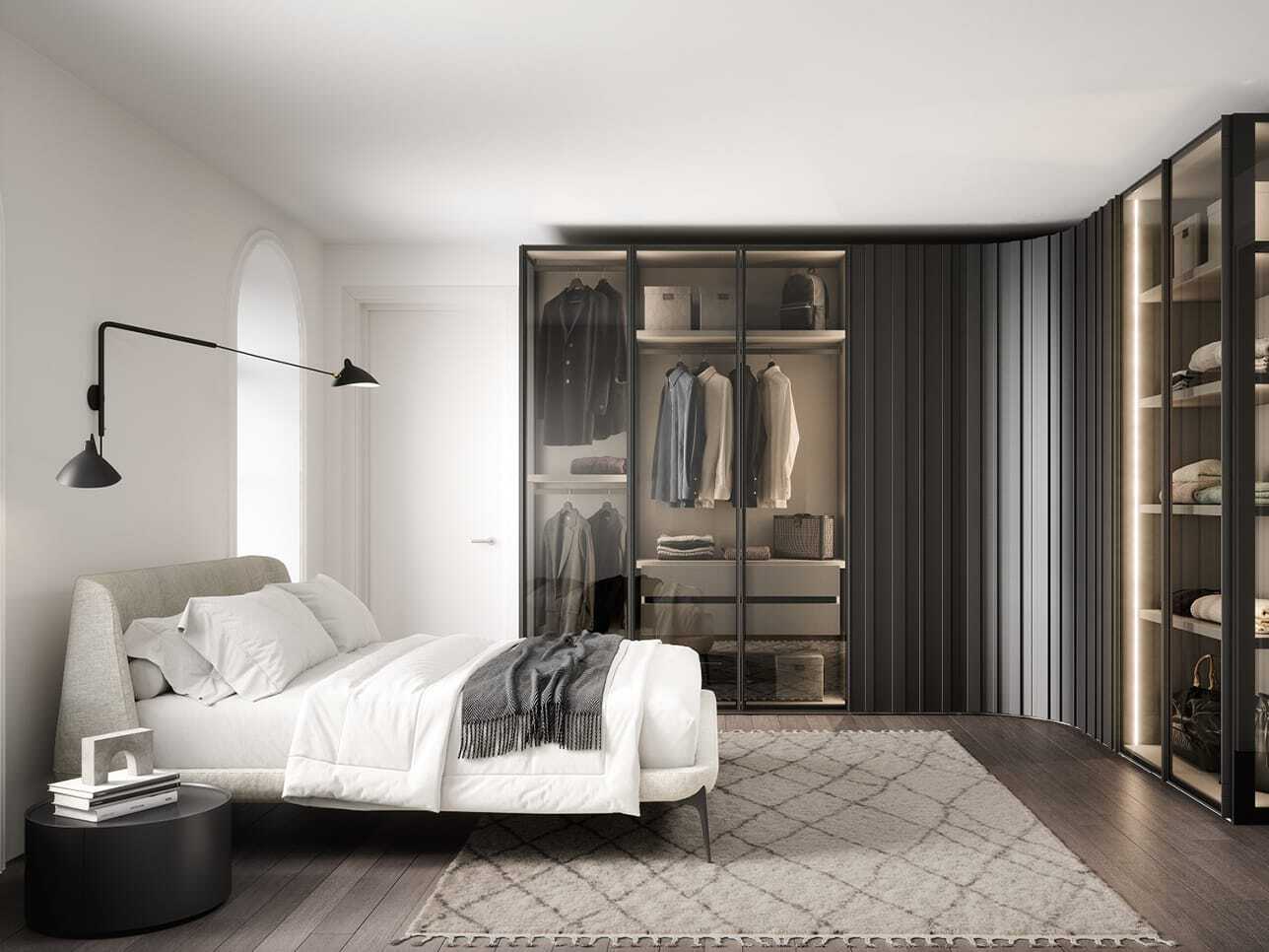 Двуспальная мягкая кровать Novamobili Night ARCH-00059620 - Вид №7