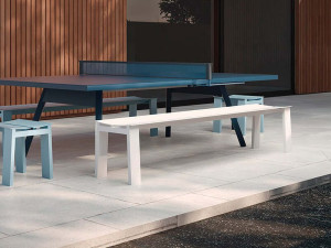 Алюминиевая скамья с порошковым покрытием