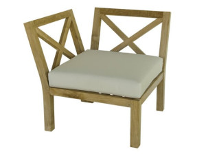 Деревянный модульный садовый диван