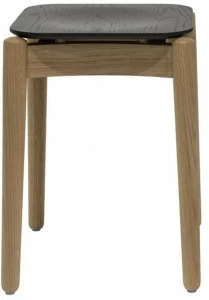 Bedont Низкий двухцветный табурет из лакированного бука Fizz B95 801f2