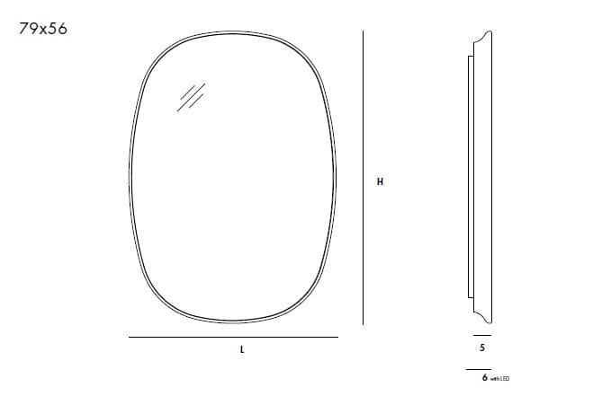 Овальное настенное зеркало в рамке Sovet Italia SLEN ARCH-00152181 - Вид №3