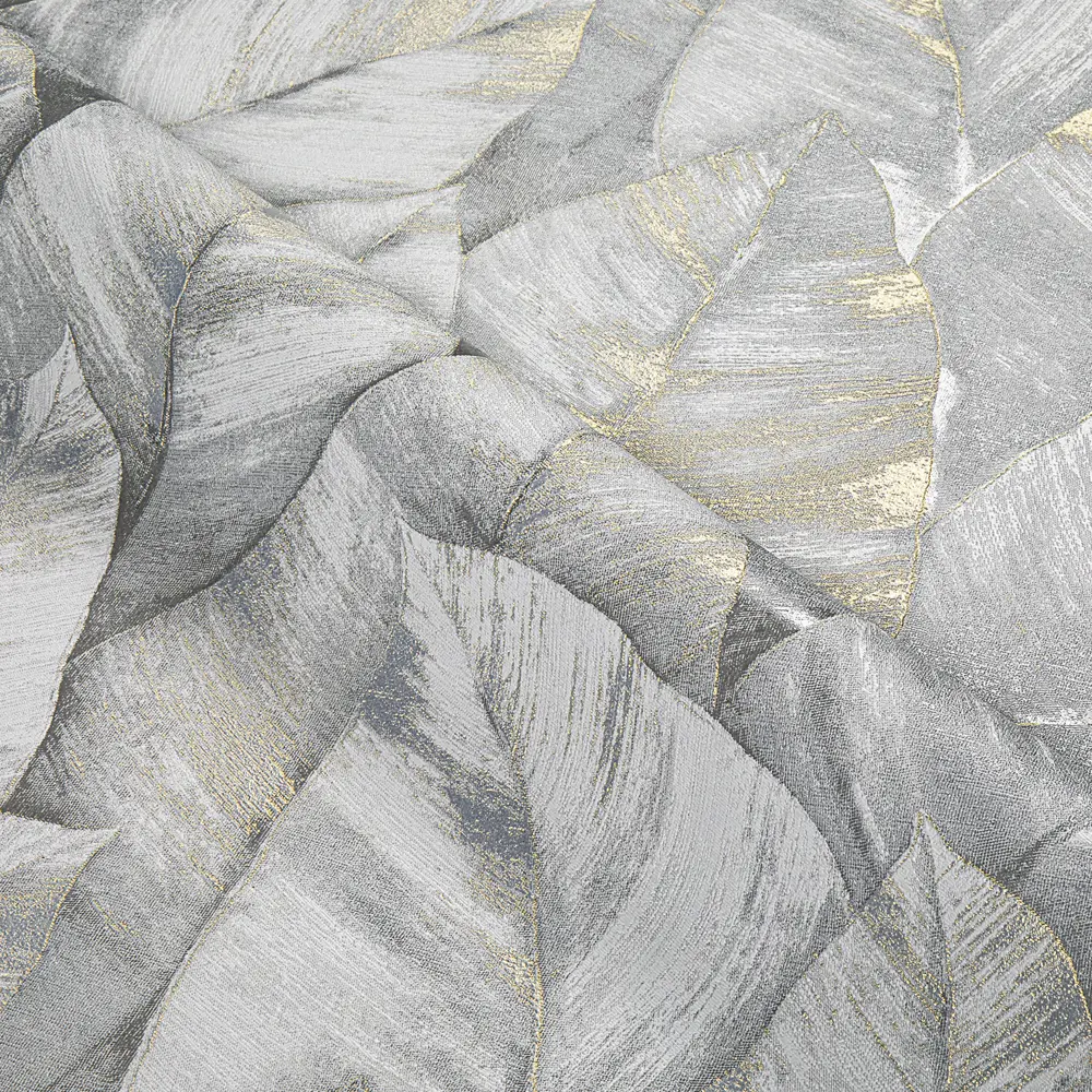 ATELIERO Lagun - флизелиновые обои серые с растительным узором 89395969 STLM-1575458 - Вид №3