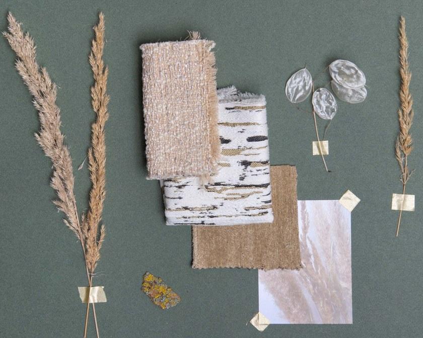 LELIEVRE Блестящая ткань в полоску Nature précieuse 0611 - Вид №8