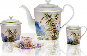 10672280 Haviland Сервиз чайный Haviland Бразилия на 6 персон 15 предметов, фарфор Фарфор