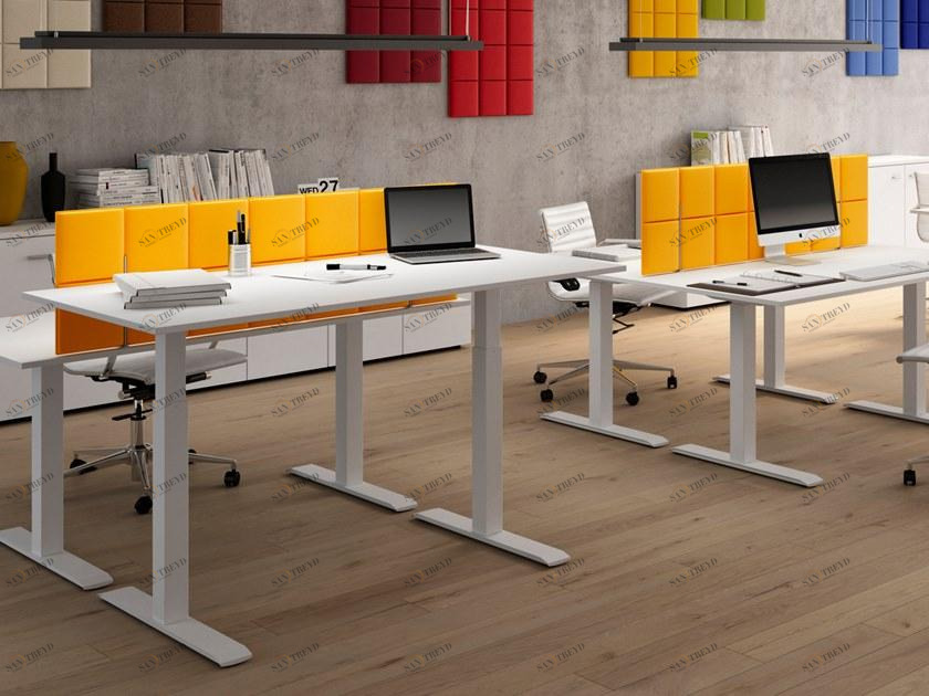 CUF Milano Перегородка стола из звукопоглощающей ткани Tetrix sun-id-1397154