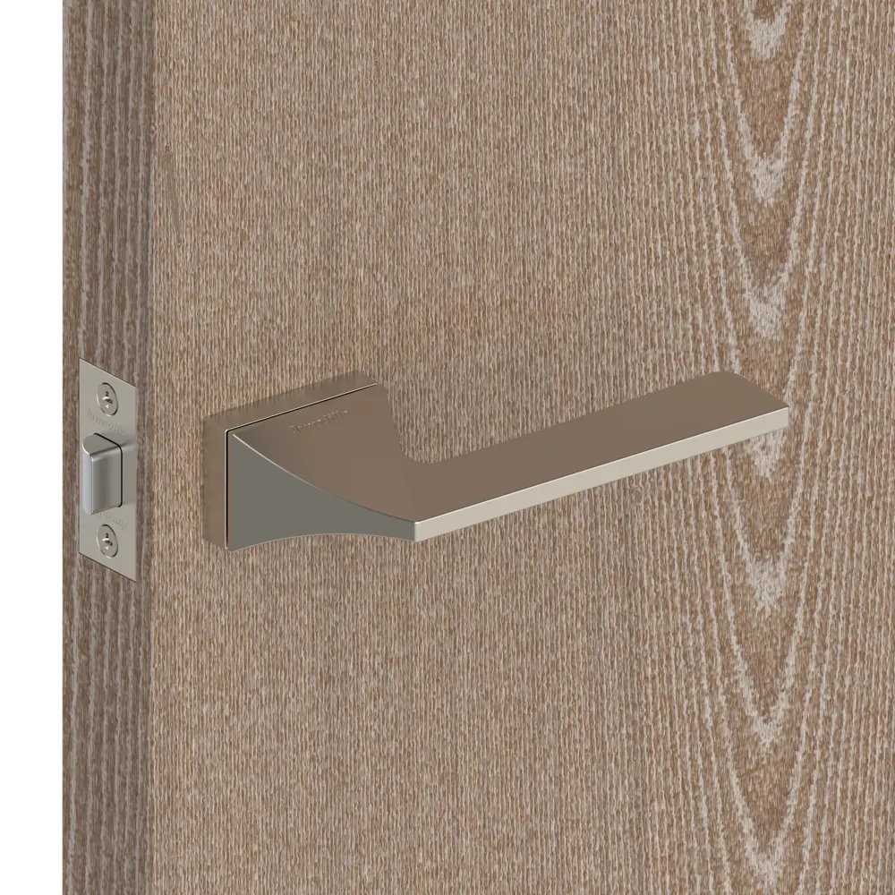 Ручка дверная Armadillo Iron UCS без запирания ЦАМ гальваническое покрытие цвет матовый никель STLM-2005082 - Вид №3