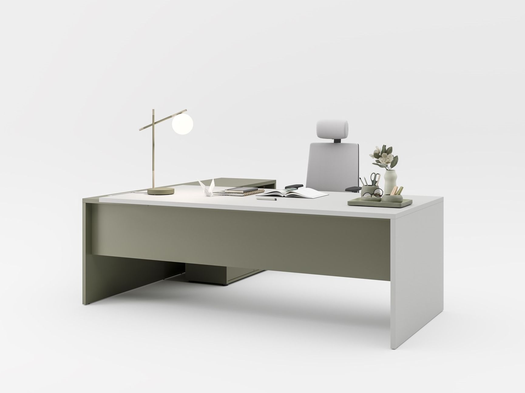 Прямоугольный рабочий стол Fenix-NTM® с системой кабельных втулок PROF ARCH-00051076 - Вид №17